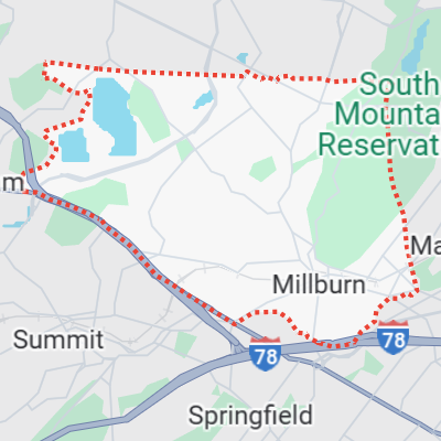 Millburn New Jersey Map Millburn New Jersey Map