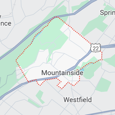 Mountainside New Jersey Map Mountainside New Jersey Map